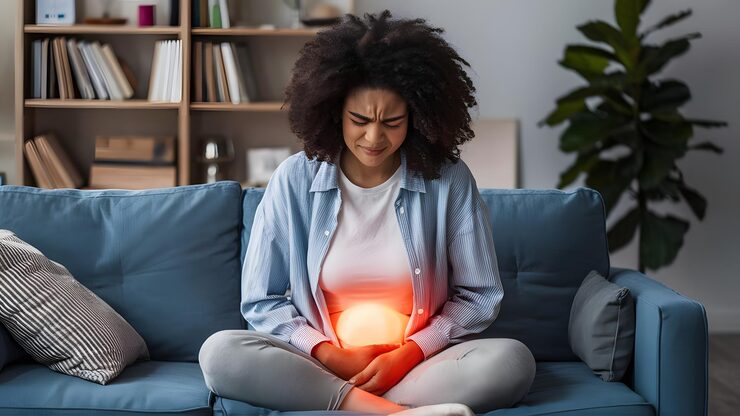 Urinary Tract Infections woman with object her hand is sitting couch 1191225 6762